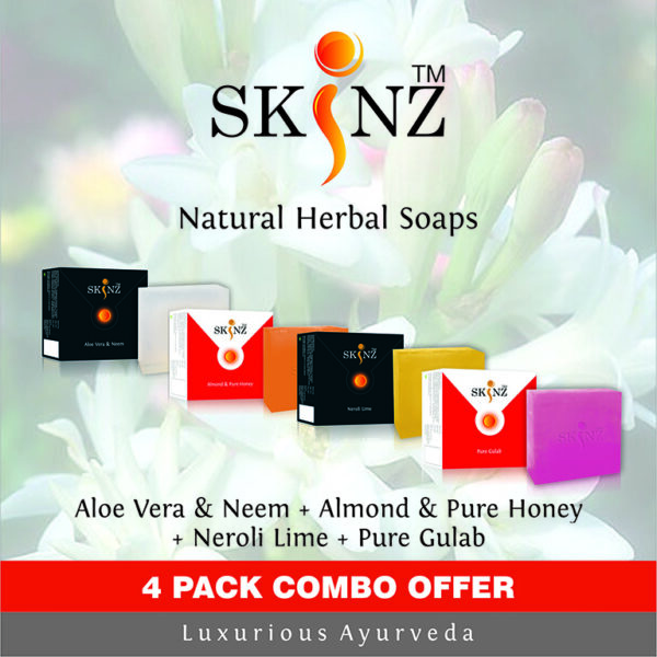 Aloe Vera & Neem + Almond & Pure Honey + Neroli Lime + Pure Gulab