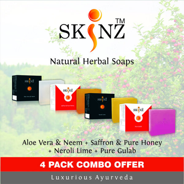 Aloe Vera & Neem + Saffron & Pure Honey + Neroli Lime + Pure Gulab