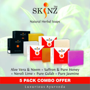 Aloe Vera & Neem + Saffron & Pure Honey + Neroli Lime + Pure Gulab + Pure Jasmine